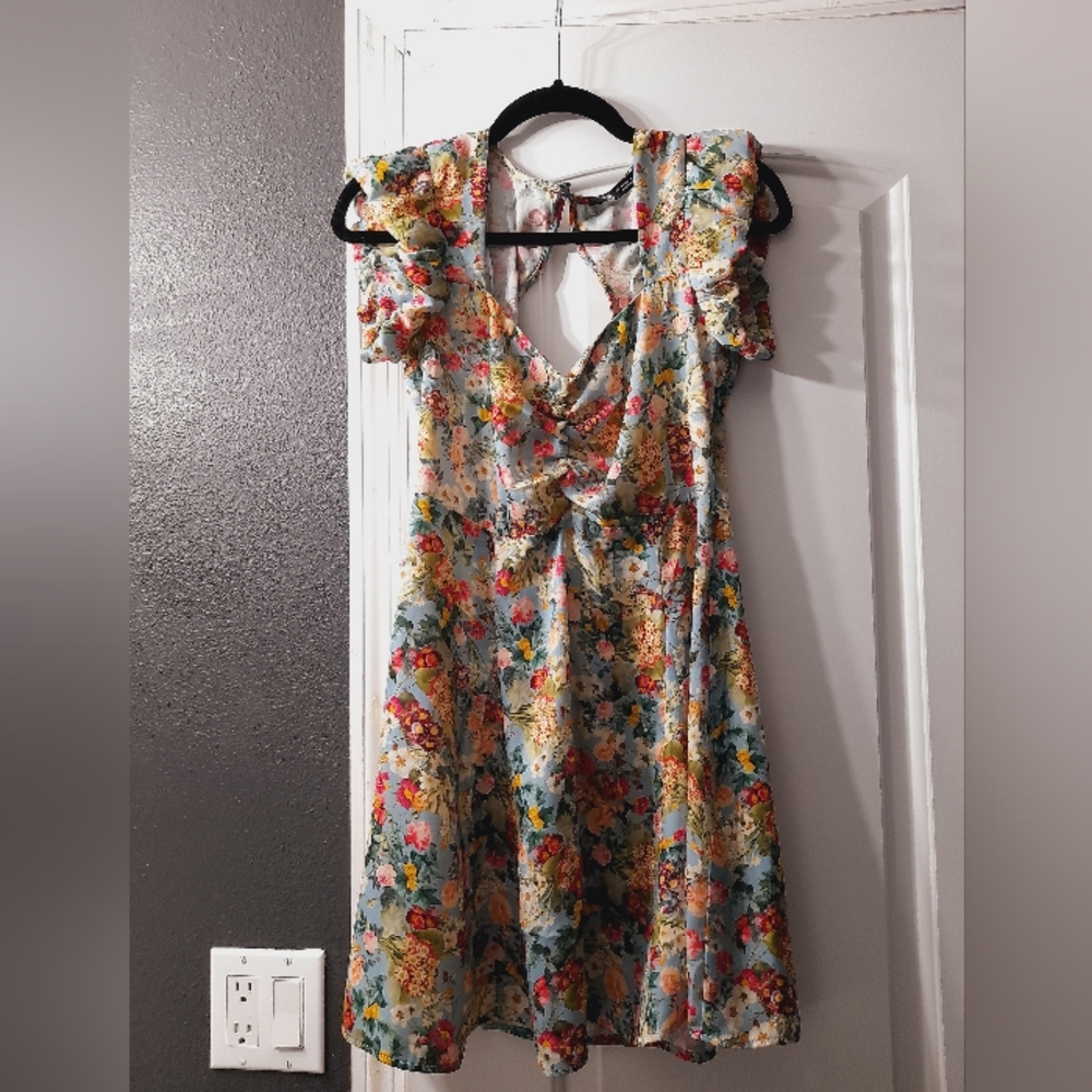Zara floral sun dress size M